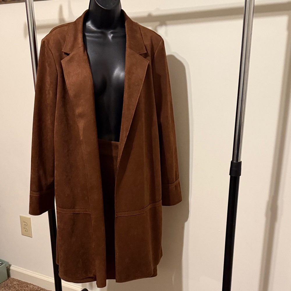 Preston & York Suede suit coat